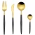 Import Custom Kitchen Portable Black, Silver, Rose Gold Stainless Steel Flatware For Hotel from China