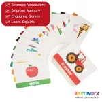 custom OEM children learning number flashcards educational flash alphabet letter manth play games cards with tin