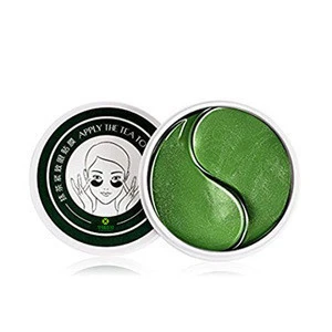 Custom packaging new green tea powder sheet gel eye mask