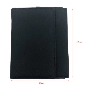 Custom Personalized Document Keeping Bag 600D Polyester Portfolio Tablet Sleeve with PVC Card Letter Pockets File Folder