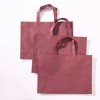 Custom pp spunbond nonwoven fabric bags non-wonven tote bag non woven shopping bag in Burgundy factory