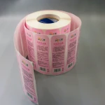 Custom printed waterproof label sticker roll