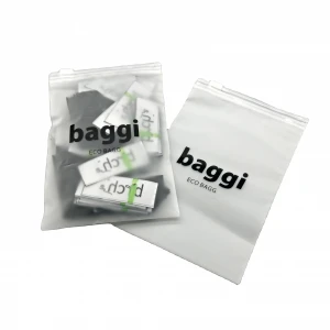 Custom PVC/EVA/PP custom bag zip lock Frosted Plastic Zipper Apparel Clothing Packaging Bag