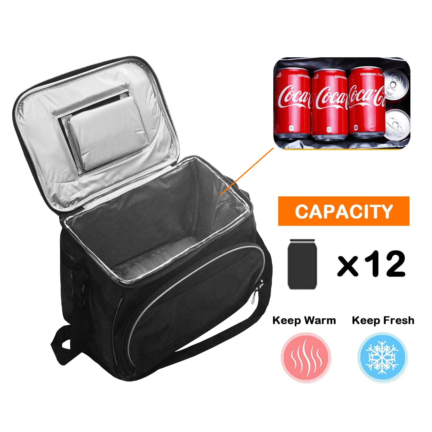 Custom reusable travel picnic lunch grocery bags insulated cooler bags
