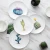 Import custom stock luxury large recycled nordic style sweet restaurant ceramic porcelain fish dessert serving dinner dish plates from China