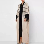 Custom textured fabric with embroidered designs women muslim long dresses islamic clothing abaya