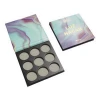 Custom updated empty magnetic cheap 3 cardboard eyeshadow palette for makeup
