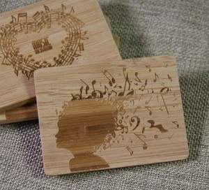 custom wooden fridge magnet with engraving logo