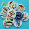 Customized logo tinplate button badge pin / cheap name tags