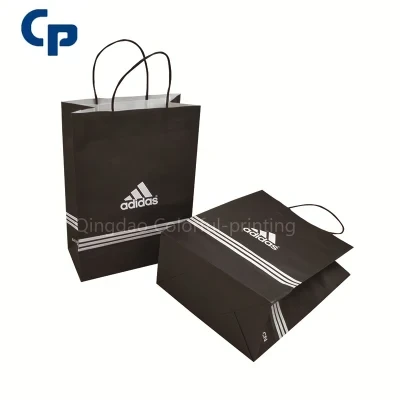 Customized Recycled Kraft Paper Luxury Cardboard Gift Shopping Durable Food Takeaway out Paper Bag with Handle