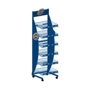 Customized Size Commodity Retail Shops Metal Display Rack