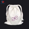 customized trade show draw string raw cotton canvas tote bag