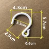 customized white plastic s hooks for garments  S hook for garment for  hanging strip clip