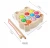 Import Cute Frog Wooden Fishing Game Toys for Kids Skill Learning Magnet Pole Clamp Fishes Beads Educational Intelligent Wood Toy from China