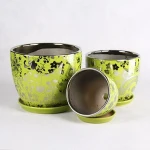 decal indoor ceramic plant pots flowerpot garden pot planter 101TDG