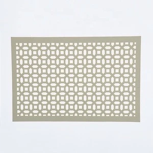 Decorative Accessories Hot Stamping Hollow Pad Anti-slip Coffee Table Pvc Placemat