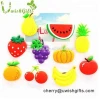 Decorative wholesale 3d rubber soft pvc fruit fridge magnet
