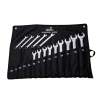 Deli EDL130014B tools open end spanner combination wrench set 14 PCS