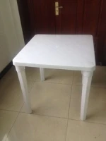 delicate PP plastic square outdoor table especially for dining