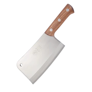 DENGJIA Forged Stainless Cut Bone Chopper 7.5Inch Blade and Thick Back Easy to Cut Big Bones Chinese Traditional Kitchen Knife