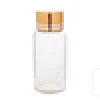 Design 20ml clear aweto glass bottle borosilicate tube glass bottle with cork top for ginseng storage