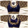 Designer Party Wear Daily Latest Collection Full Length Multi Colour Heavy Embroidered Work Ready Made Fancy Sari Blouses