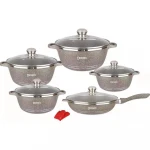 Die casting Dessini 12pcs cookware set with Granite coating