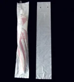 die cut disposable wet umbrella bag/perforated plastic bag /printed wet umbrella bag