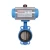 Import DIN BS JIS ANSI standard 4" DN100 DI disc wafer butterfly valve with handle from China