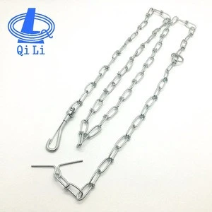 DIN5686 zinc plated 2mm double loop chain