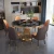 Import dining room furniture Home mesa de comedor marble dining table set 8 seater round table a manger complet Concrete mesa de jantar from China