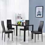 Dining Table and Chair Set Luxury Modern Marble Texture Restaurant Home Furniture Dining Room Dinning Table Set Dining Table Set