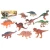 Import Dinosaur toy set animal life with plant grass toy for kids gift set from China