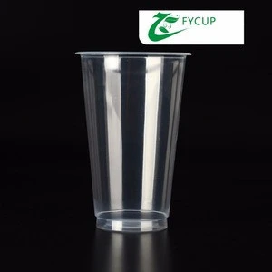 Disposable Cpus with customized printing PP or PET plastic material high quality highly transparent clear color multipurpose