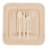 Disposable Eco-friendly Cutlery Bamboo Plate Set