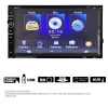Double 2 DIN 7 inch Touch Screen FM AM TV USB Bluetooth Car Audio Radio Stereo Video MP5  DVD player
