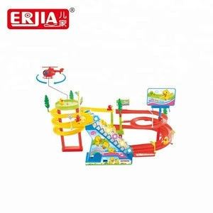 Ducks assemble set electric slot toy racing slot track toy for car