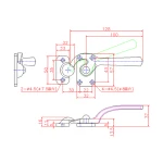 Durable and Hot-selling design doors handles locks for industrial use , other hardwares also available