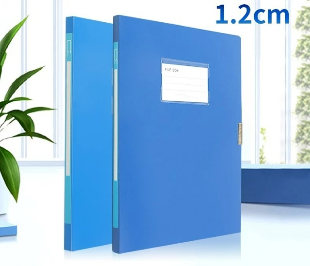 Durable Using Low Price Blue File Storage Office Collapsible File Storage Box