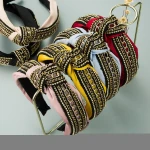 Dvacaman 2021 Trendy 6 Colors Fabric Rhinestone Zipper Bow Knotted Headbands/Hairband Hair Accessories Girl Women Spring