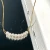 Import Dylam No MOQ Dainty Gold Necklace Small Beads Collar De Perlas Thin Chain Shell Pearl Brass Link Plated Women Pearl Necklace from China