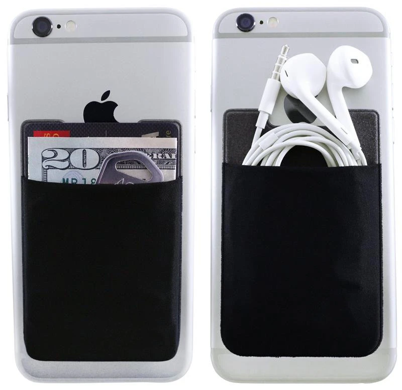 Earphone card cash pouch stick on back mobile phone Import mobile phone accessory