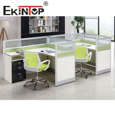 Ekintop Workstation Furniture Two Person Computer Office Desk
