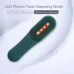Electric Facial Cleansing Brush 3 LED Photon Silicone Sonic Face Brush Deep Cleansing Exfoliating Removing Blackhead