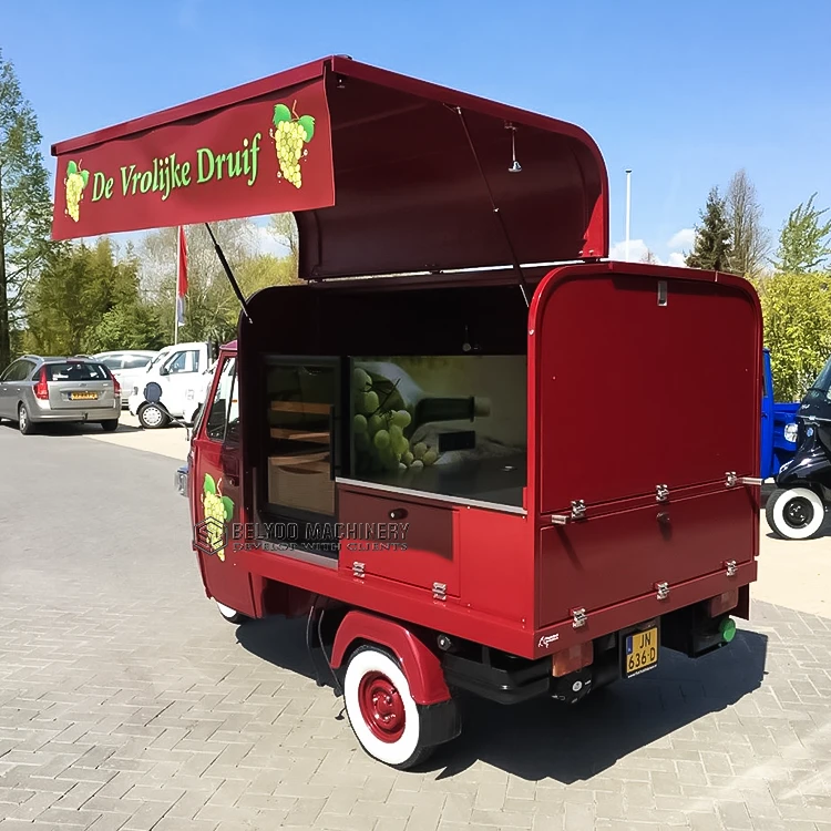 Electric Food Tricycle Tuk Tuk Sale Ice Cream Truck Hot Dog Vendor Tacos Pizza Kiosk Mobile Drink Cart