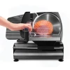 Electric Meat Slicer 10-Inch with Non-sticky Blade, Frozen Meat/Deli Meat/Cheese/Food Slicer Low Noises Commercial Home