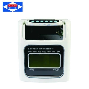 electronic card punch time clock charging machine