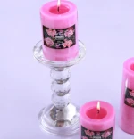 Elegant clear crystal candle holder , crystal craft
