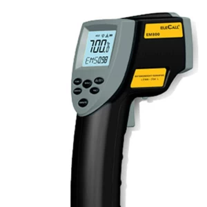 EM800 -50-800C Adjustable Emissivity Autooff LCD Noncontact Digital Laser Infrared Thermometer IR High Temperature Gun Tester
