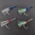 Import ERRANTRY 1pcs PE Line Luminous Feather Solid Ring Jigging Spoon Fishhook Metal Jig Assist Hook from China
